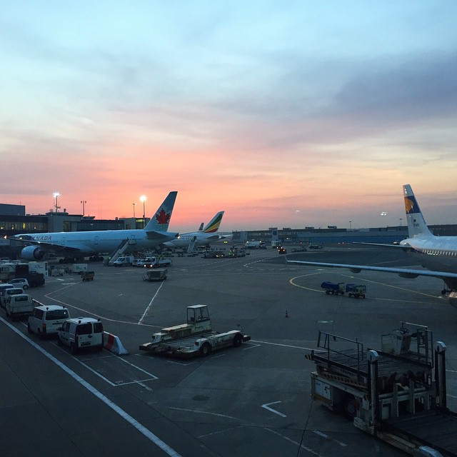 Sunset #Frankfurt #Airport #Sunrise #nofilter